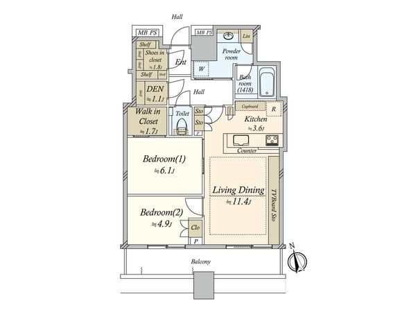 パークタワー新川崎 間取図