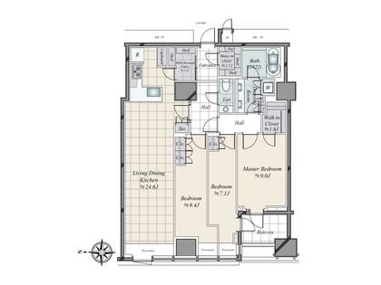 三田ガーデンヒルズ イーストヒル 間取図