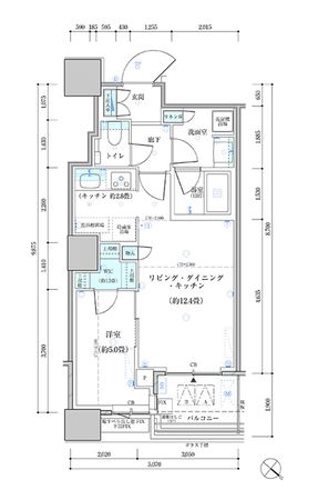 パークタワー勝どき サウス棟 間取図(平面図)