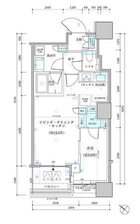 パークタワー勝どき サウス棟 間取図(平面図)