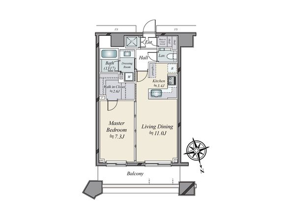 KACHIDOKI THE TOWER 間取図