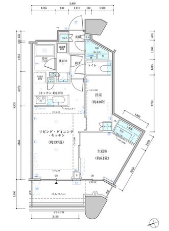 パークタワー勝どき サウス棟 間取図(平面図)