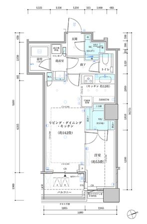 パークタワー勝どき サウス棟 間取図(平面図)