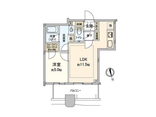 パークタワー勝どきサウス 間取図