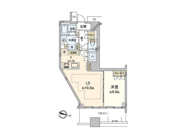 KACHIDOKI THE TOWER 間取図