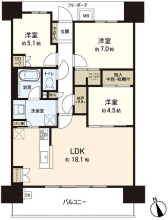 間取図(平面図)