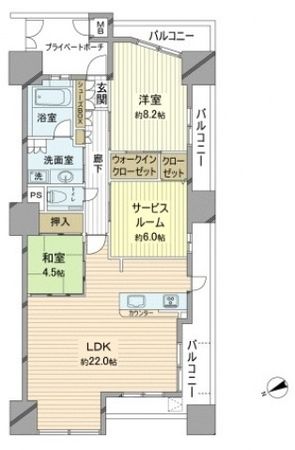 クラース八丁堀ザ・マーク 間取図(平面図)