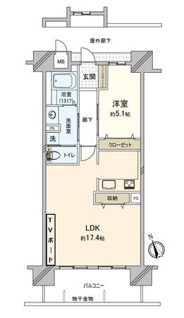 アルファライフ岡大医学部前 間取図