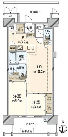 ポレスター岡山運動公園 間取図