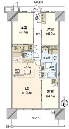 プレミスト岡山ザ・レジデンス 間取図