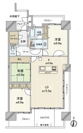 ロイヤルガーデン岡山駅前壱番館 間取図