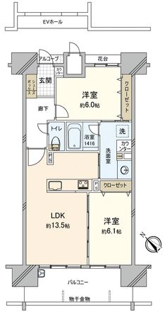 アルファステイツ鹿田本町 間取図