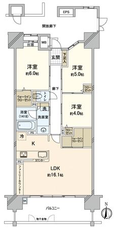 ヴェルディ岡山駅前 間取図