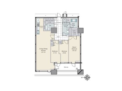 三田ガーデンヒルズ イーストヒル 間取図