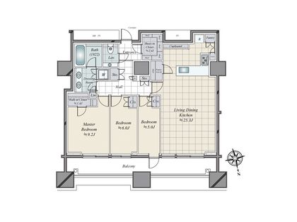 三田ガーデンヒルズ ノースヒル 間取図