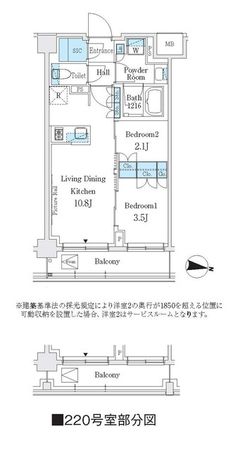 J.GRAN Court 品川西大井WEST 間取図(平面図)