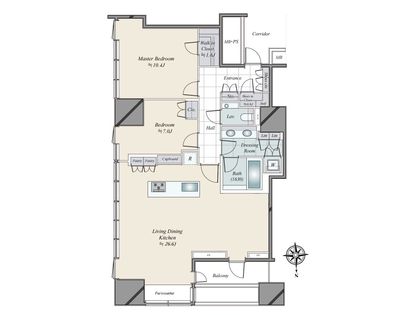 三田ガーデンヒルズ サウスヒル 間取図(平面図)