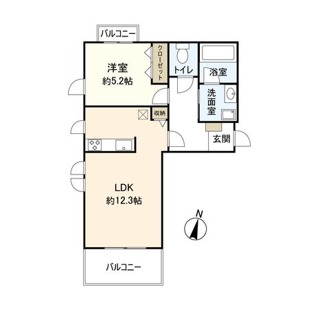 クレア岡本 間取図(平面図)