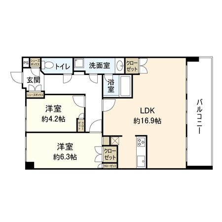 トア山手フラッツ棟 間取図
