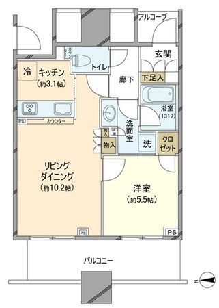 エクラスタワー武蔵小杉 間取図