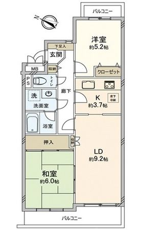 藤和ライブタウン日吉 間取図