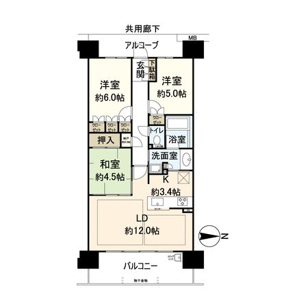 京都桂川つむぎの街ブライトスクエア 間取図