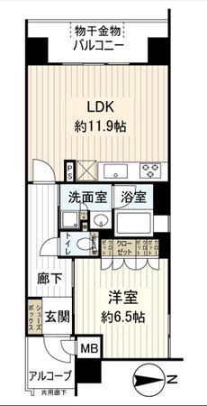 イーグルコート四条烏丸WEST 間取図