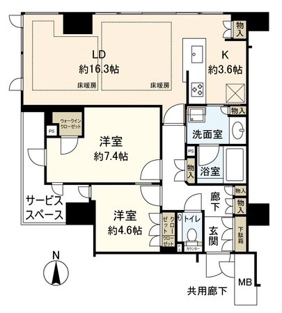 ジオ京都御池通 間取図(平面図)