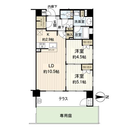 ルーシア四条烏丸 間取図
