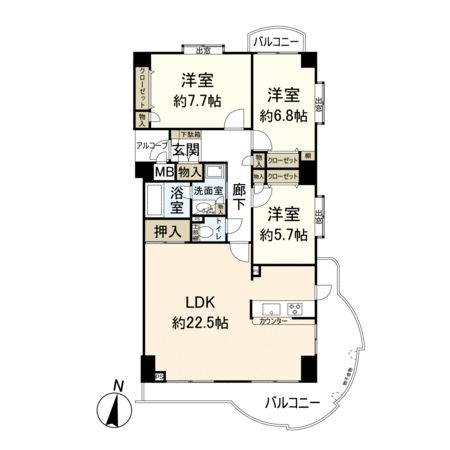 上御霊アーバンライフ 間取り