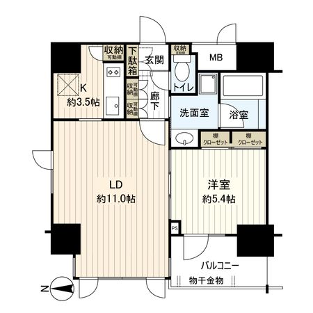 ダイナシティ二条城前 間取図