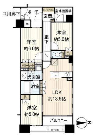 グランレ・ジェイド京都河原町 間取図(平面図)
