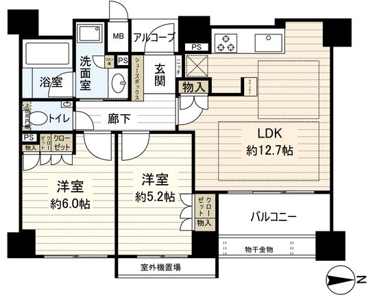 イーグルコート御池新町 間取図(平面図)