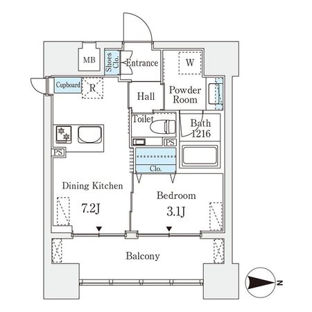 STANDZ京都二条 間取図