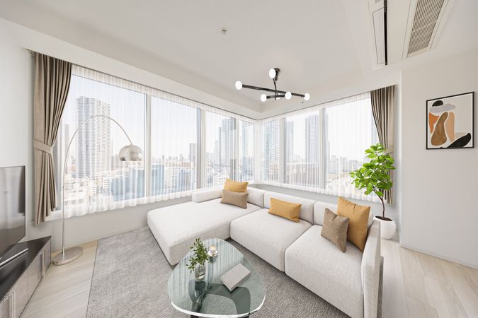 勝どきザ・タワー リビング