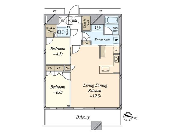 勝どきザ・タワー 間取図(平面図) 勝どきザ・タワー 間取図(平面図)