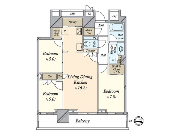 ザ・パークハウス晴海タワーズ クロノレジデンス 間取図(平面図) ザ・パークハウス晴海タワーズ クロノレジデンス 間取図(平面図)