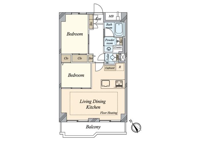 築地永谷コーポラス 間取図(平面図) 築地永谷コーポラス 間取図(平面図)