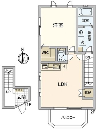 ヴィラージュ南谷 間取図