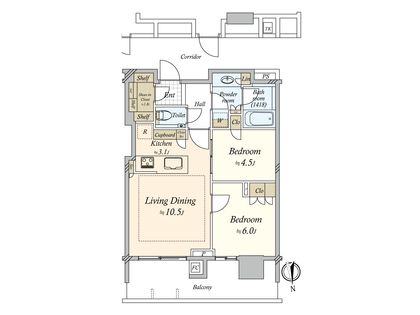 HARUMI FLAG PARK VILLAGE T棟 間取図(平面図) HARUMI FLAG PARK VILLAGE T棟 間取図(平面図)
