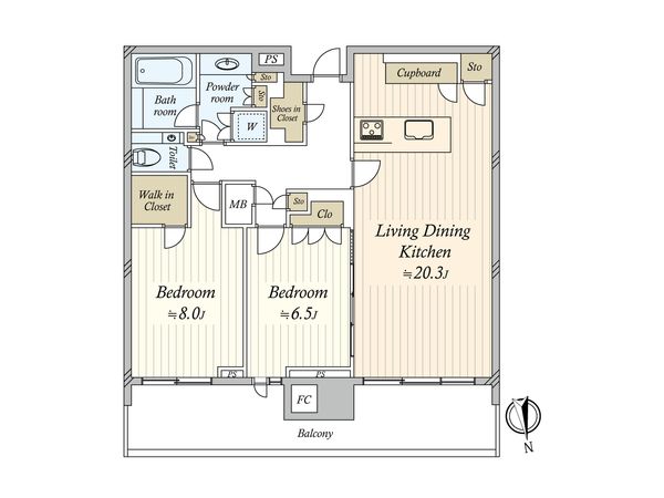 HARUMI FLAG PARK VILLAGE T棟 間取図(平面図) 間取図(平面図)