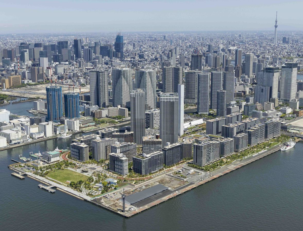 HARUMI FLAG PARK VILLAGE A棟 航空写真 航空写真