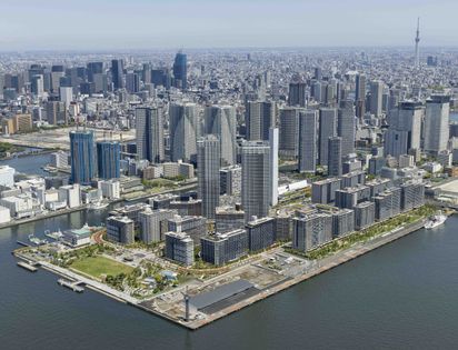 HARUMI FLAG PARK VILLAGE A棟 航空写真