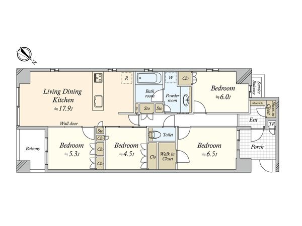 プレミスト佃二丁目 間取図(平面図) プレミスト佃二丁目 間取図(平面図)