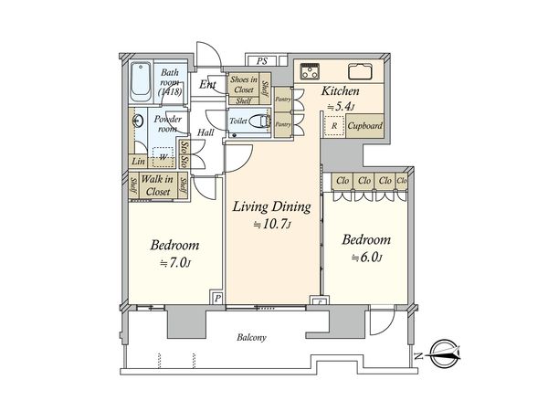 HARUMI FLAG PARK VILLAGE T棟 間取図(平面図) HARUMI FLAG PARK VILLAGE T棟 間取図(平面図)
