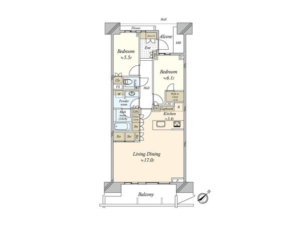 HARUMI FLAG PARK VILLAGE F棟 間取図(平面図) HARUMI FLAG PARK VILLAGE F棟 間取図(平面図)
