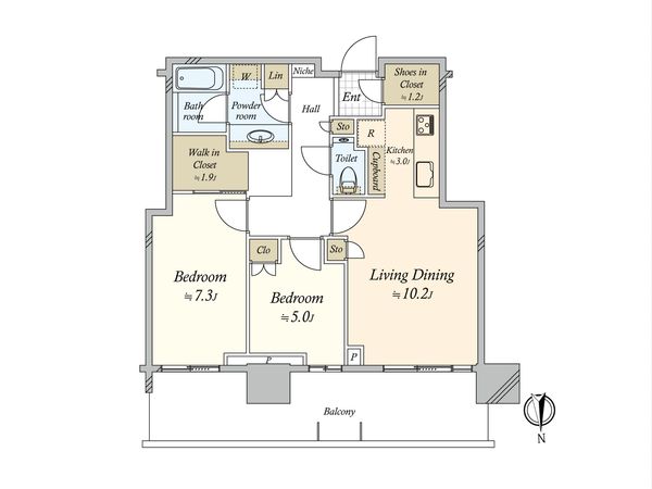 HARUMI FLAG SUN VILLAGE T棟 間取図(平面図) HARUMI FLAG SUN VILLAGE T棟 間取図(平面図)
