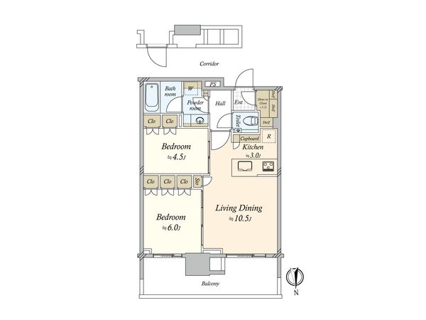 HARUMI FLAG PARK VILLAGE T棟 間取図(平面図) HARUMI FLAG PARK VILLAGE T棟 間取図(平面図)