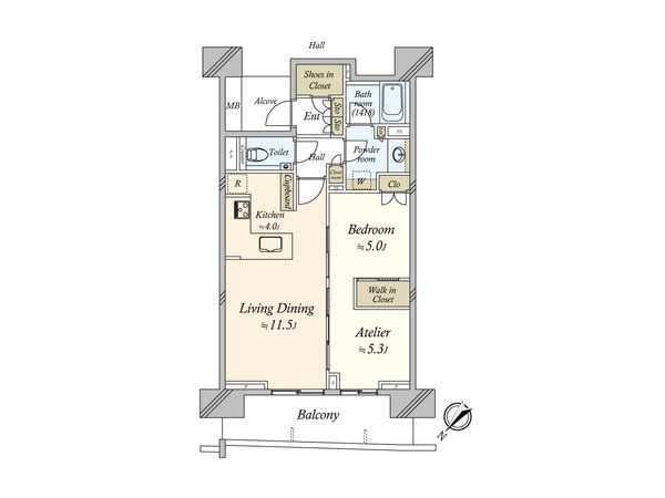 HARUMI FLAG SUN VILLAGE C棟 間取図(平面図) 間取図(平面図)