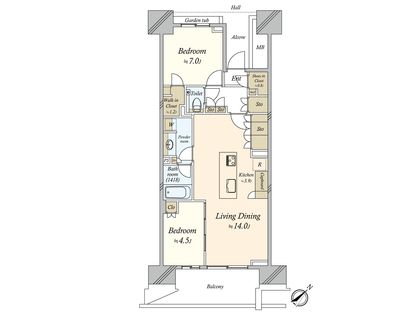 HARUMI FLAG PARK VILLAGE E棟 間取図(平面図)